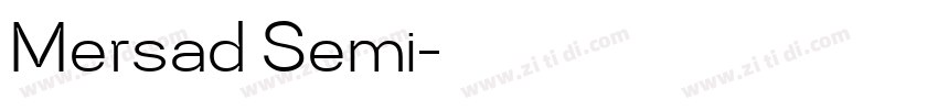 Mersad Semi字体转换